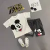 Gri şortulu Mickey takımı